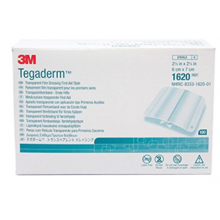 3M #1620 - DRESSING TEGADERM 2 3/8X3 100/BX 6BX/CS