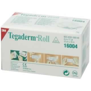 3M #16004 - TEGADERM FILM ROLL 4X11YD, 4/CS